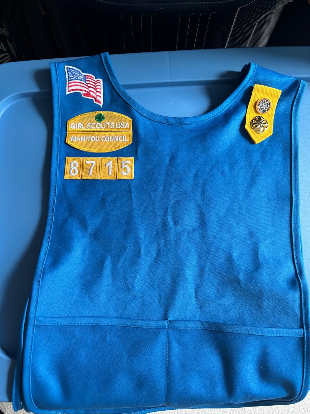 Blue Daisy Troop Vest
